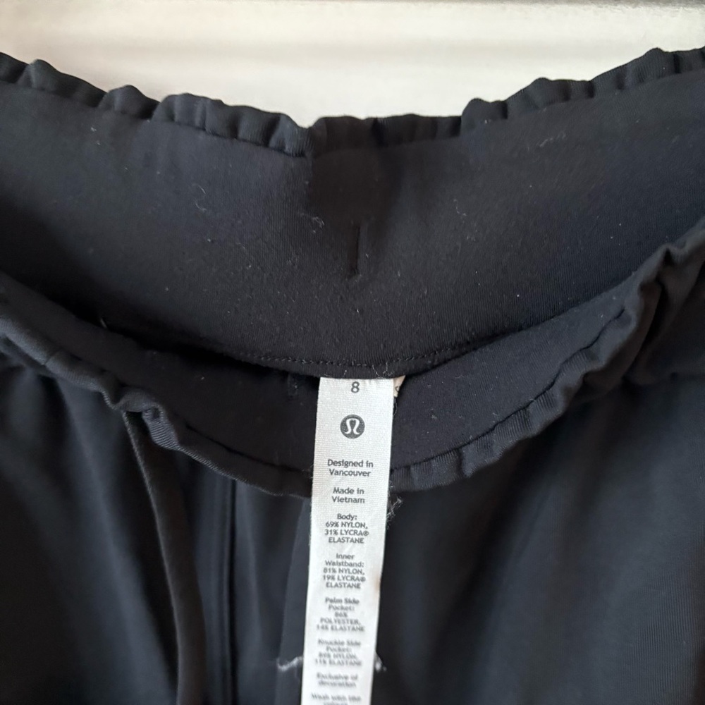 Lululemon Stretch High-Rise Pant 7/8 Length Black size 8 Sporty Outdoor - Picture 3 of 4